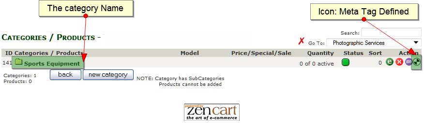 Zen Cart Meta Tags